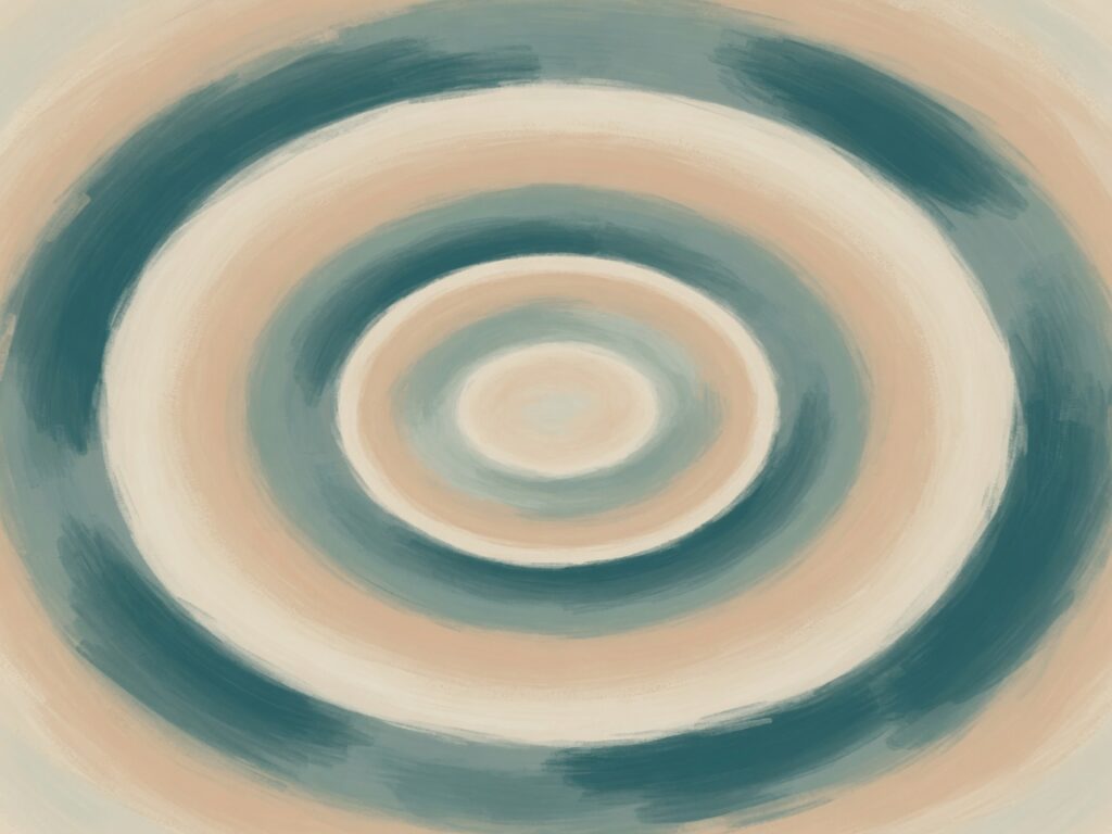 Peinture abstraite — ondes