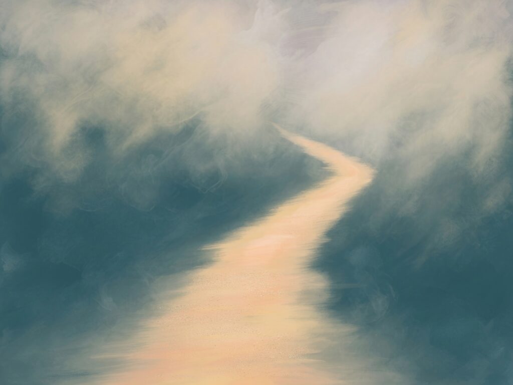 Peinture abstraite — chemin