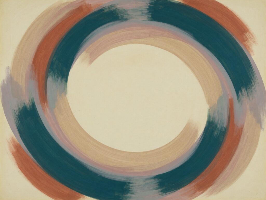 Peinture abstraite — cercle